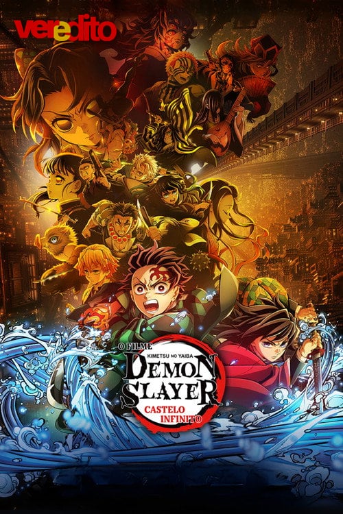 Pôster de Demon Slayer: Kimetsu no Yaiba Castelo Infinito
